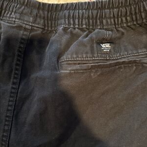 Vans Charcoal Elastic Waist cargo shorts
